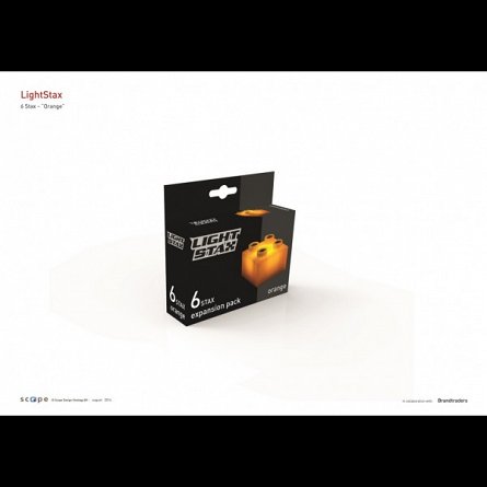Light Stax,cuburi portocalii,6b/set