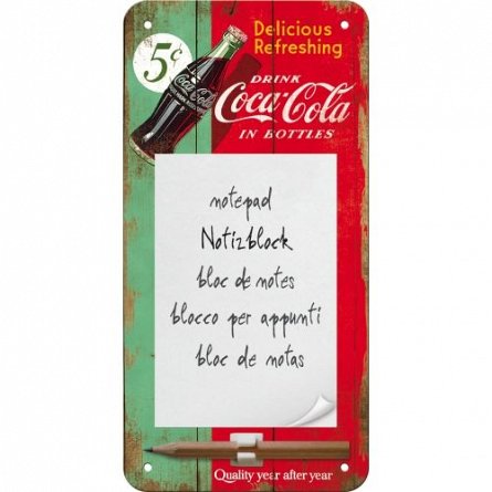Carnet notite magnetic Coca-Cola - Delicious Refreshing Green