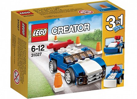 Lego-Creator,Masina de curse albastra
