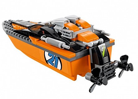Lego-City,4x4 cu barca motorizata