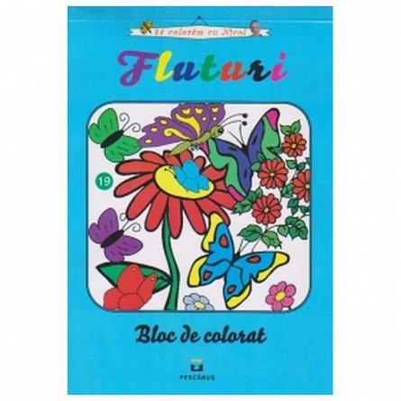 Fluturi. Bloc de colorat