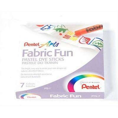 Creioane cer.Pentel FabricFunPastel,7b/s