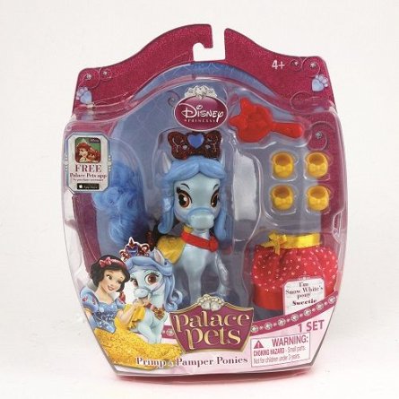 Figurina Disney,Sweetie,poneiul printesei Alba ca zapada,accesorii