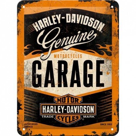 Placa 15x20 26178 Harley-Davidson Garage