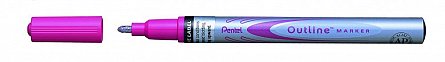 Marker Pentel Outline,2.6mm,roz