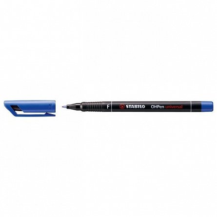 Marker perm.Stabilo OHPen,F,albastru