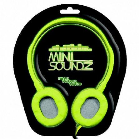 Casti audio mini, verde
