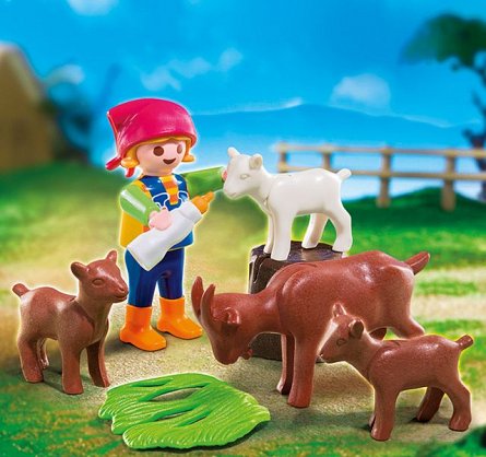 Playmobil-Fetita cu capre
