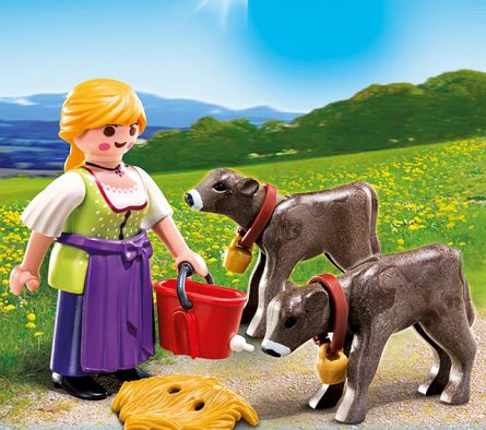 Playmobil-Fermiera cu vitei