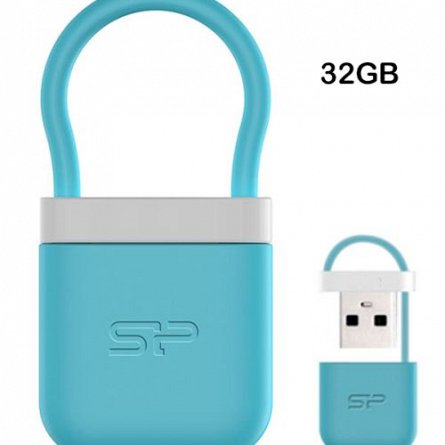 Stick Mem. USB2.0 SiliconPower Unique 32GB albastru