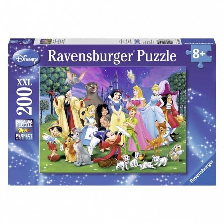 Puzzle Ravensburger - Disney, personajele preferate, 200 piese