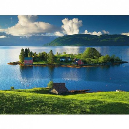 Puzzle Insula Din Hordaland, Norvegia 1500  Piese