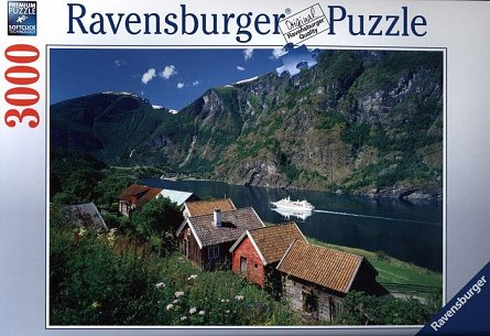 Puzzle Fiordul Sognefjord, Norvegia 3000 Piese