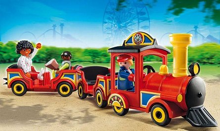 Playmobil-Trenul copiilor,parcul de distractie