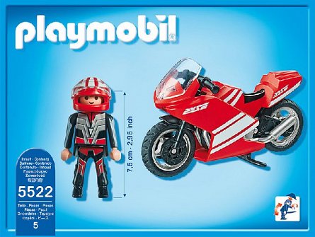 Playmobil-Motocicleta rosie