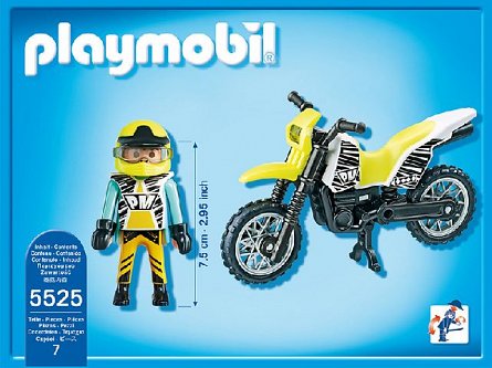 Playmobil-Motocicleta motocross