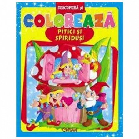 Descopera si coloreaza pitici si spiridusi