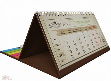 Calendar birou,notite repoz,Vintage,maro