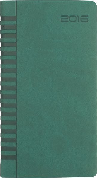 Agenda 8x15cm,datata,Bristol,128p,verde