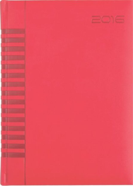 Agenda A4,datata,Bristol,128p,rosu coral