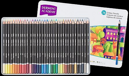 Set creioane Academy Colour 36 buc