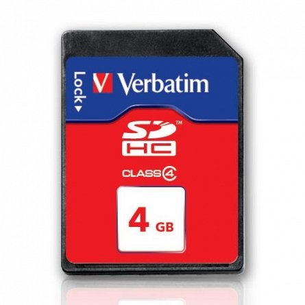 Card Memorie SDHC Verbatim, 4GB, Class 4