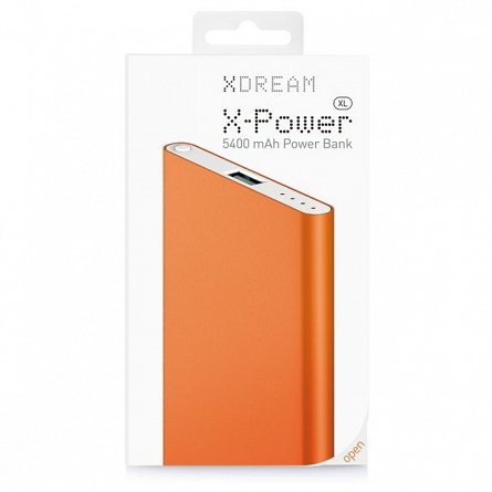 Baterie externa 5400mAh XDream X-Power XL, portocaliu