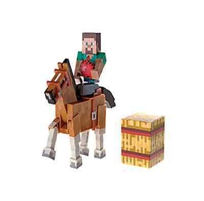 Minecraft Action Figure Steve & Chestnut Horse 8 cm