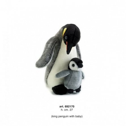 Plus,Pinguin cu pui,27cm