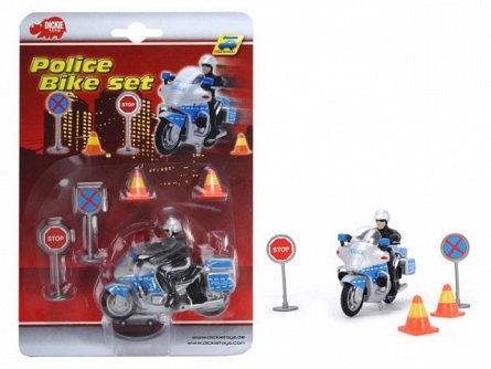 Motocicleta Dickie,politie,accesorii,set