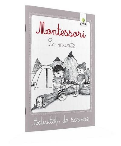 La munte. Activitati de scriere Montessori