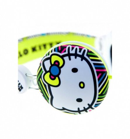 Casti In-Ear Hello Kitty HK0071, jack, galben neon