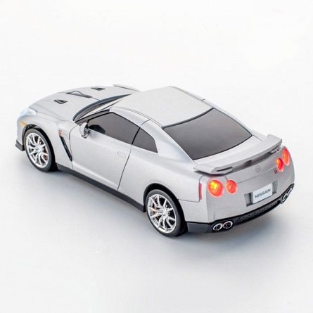 Mouse Nissan GT-R argintiu matt wireless