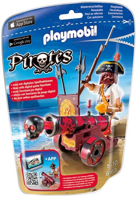 Playmobil-Pirat, tun rosu