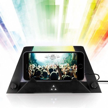 Boxa portabila T3K Prism cu proiectie LEDuri RGB