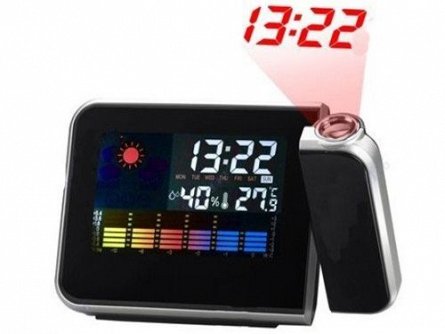 Ceas cu proiector, alarma - Thermo Projection Clock
