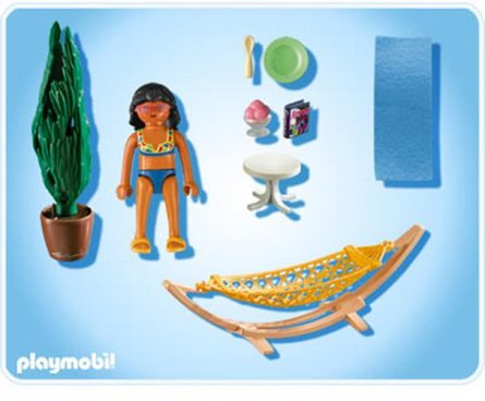 Playmobil-Femeie in hamac