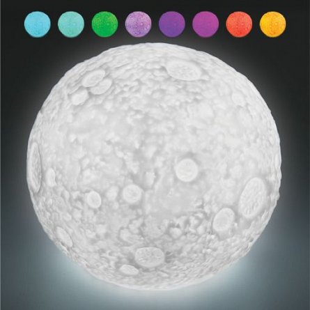 Lampa ambientala forma Luna, 9 culori, cu telecomanda