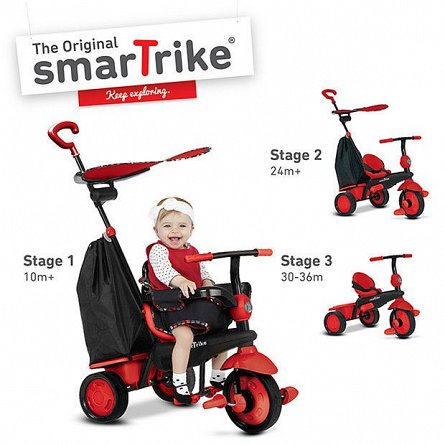 Smart Trike Delight,4in1,10M-36M,rosu
