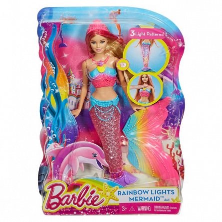 Papusa Barbie,Sirena,curcubeu
