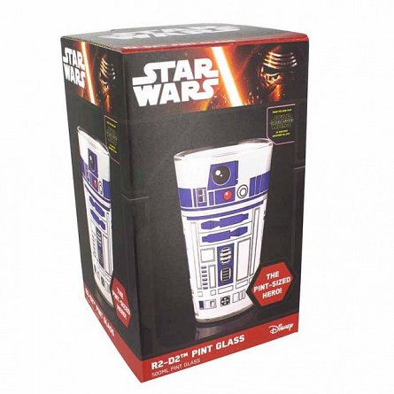 Pahar Star Wars R2-D2, 450ml, sticla