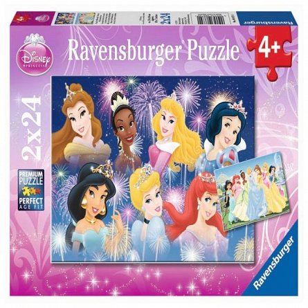 Puzzle Ravensburger - Printesele Disney, 2x24 piese