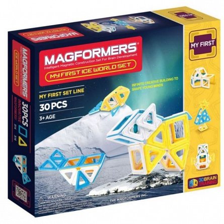 Magformers,set constructie,magnetic,30pcs,my first,lumea polara