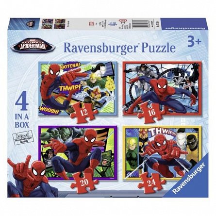Puzzle Ravensburger - Spiderman, 12/16/20/24 piese