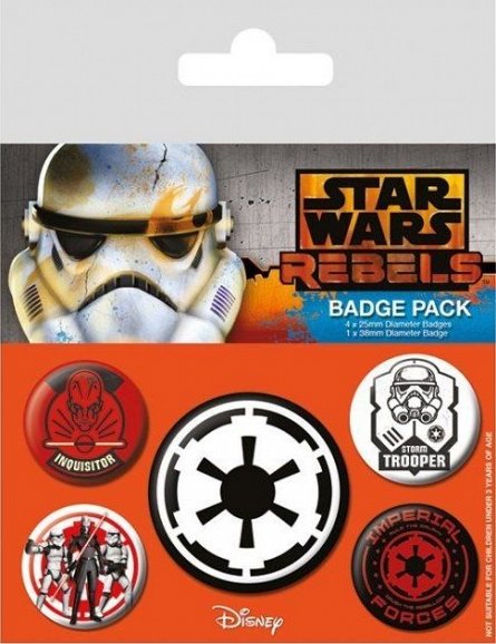 Set 5 insigne Star Wars Rebels (Villains)