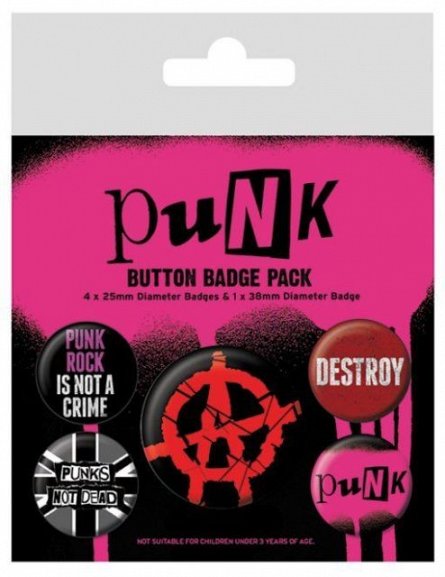 Set 5 insigne Punk