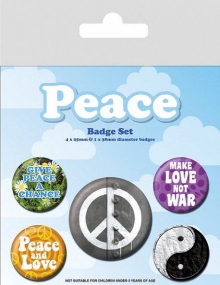 Set 5 insigne Peace