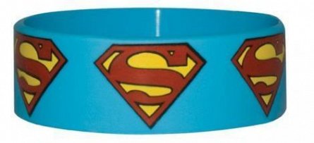 Bratara Silicon Superman (Logo Repeat)