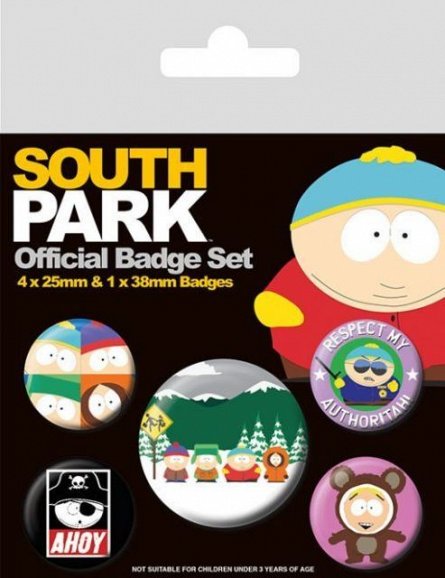Set 5 insigne South Park Badge Set