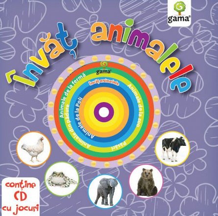Invat animalele. Carti educative cu CD